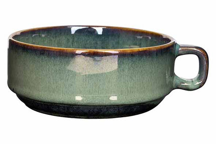 5868013 JADE VERDE SOEPKOM MET OOR D12,5XH5CM