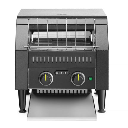 Doorloop broodrooster dubbel, HENDI, Zwart, 230V/2240W, 418x368x(H)415mm