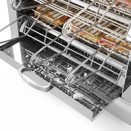 Tosti-apparaat met 6 tostiklemmen, HENDI, 230V/3000W, 450x390x(H)400mm