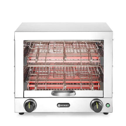 Tosti-apparaat met 6 tostiklemmen, HENDI, 230V/3000W, 450x390x(H)400mm