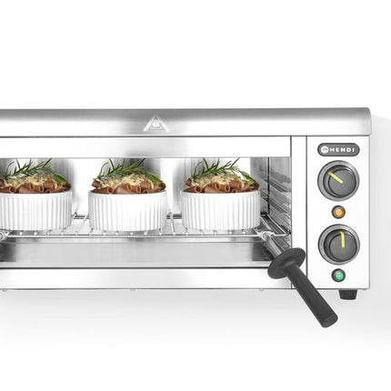 Salamander met muurbevestiging, HENDI, 230V/2000W, 610x450x(H)275mm
