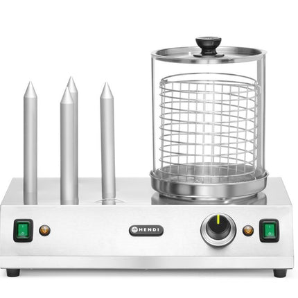 Worst en hotdogbroodjes warmer, HENDI, 220-240V/550W, 500x310x(H)395mm