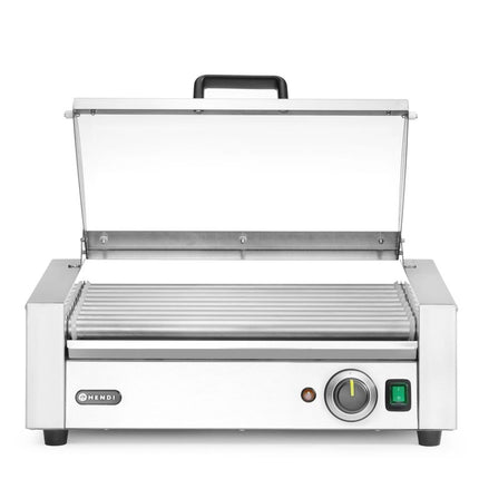 Worstrolgrill, 1-zone met energiebesparend deksel, HENDI, 230V/790W, 566x450x(H)259mm
