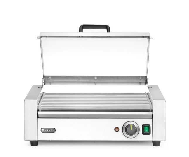 Worstrolgrill, 1-zone met energiebesparend deksel, HENDI, 230V/790W, 566x450x(H)259mm