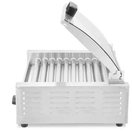 Worstrolgrill 2 zones met energiebesparend deksel, HENDI, 220-240V/980W, 566x527x(H)259mm