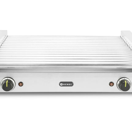 Worstrolgrill XL - 2 zones, HENDI, Zilver, 220-240V/2000W, 732x590x(H)168mm