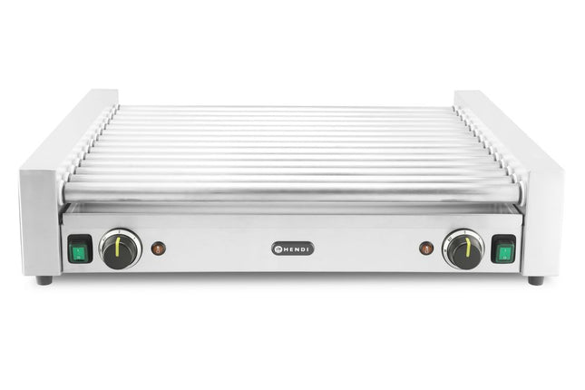 Worstrolgrill XL - 2 zones, HENDI, Zilver, 220-240V/2000W, 732x590x(H)168mm