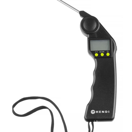 Digitale thermometer met opvouwbare sonde, HENDI, Zwart, 160x55x(H)20mm