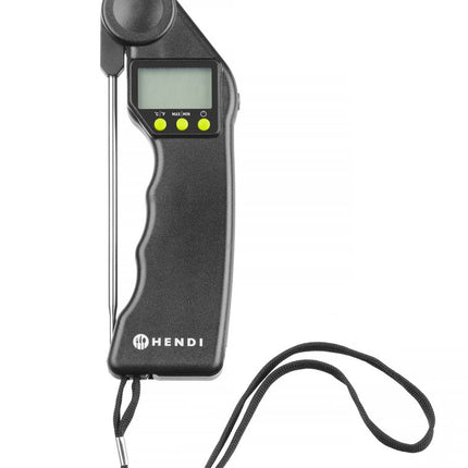 Digitale thermometer met opvouwbare sonde, HENDI, Zwart, 160x55x(H)20mm