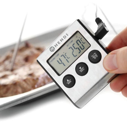 Braadthermometer met timer, HENDI, 65x70x(H)17mm