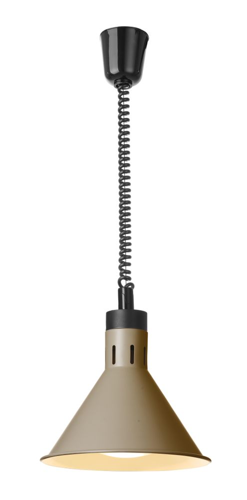 Verstelbare warmtelamp conisch, HENDI, Beige, 230V/250W, 275x(H)250mm