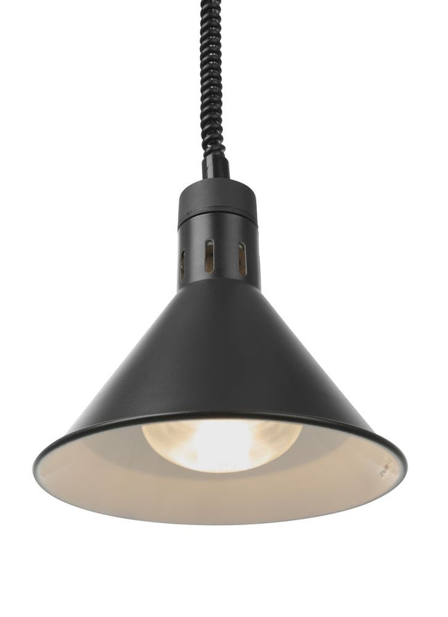 Verstelbare warmtelamp conisch, HENDI, Zwart, 230V/250W, 275x(H)250mm