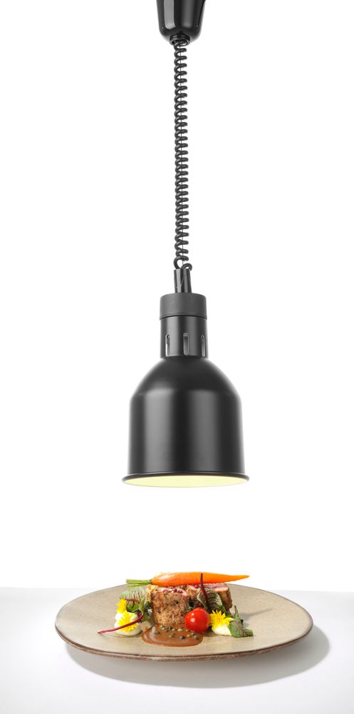 Warmtelamp verstelbaar cilindrisch, HENDI, Zwart, 230V/250W, 175x(H)250mm