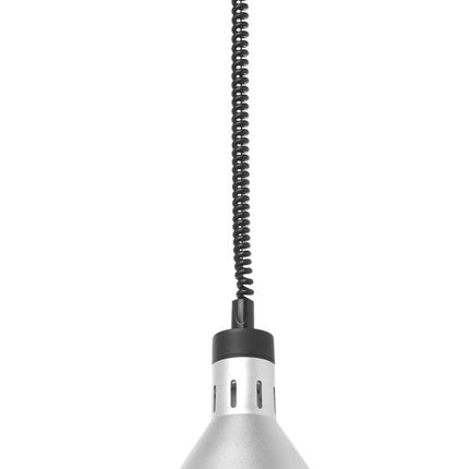 Verstelbare warmtelamp conisch, HENDI, Zilver, 230V/250W, 275x(H)250mm