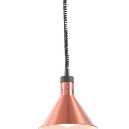 Verstelbare warmtelamp conisch, HENDI, Koper, 230V/250W, 275x(H)250mm