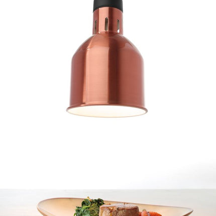 Warmtelamp verstelbaar cilindrisch, HENDI, Koper, 230V/250W, 175x(H)250mm