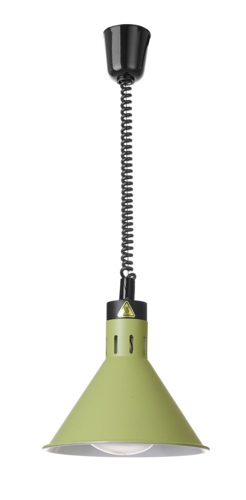 Verstelbare warmtelamp conisch, HENDI, Groen, 230V/250W, 275x(H)250mm