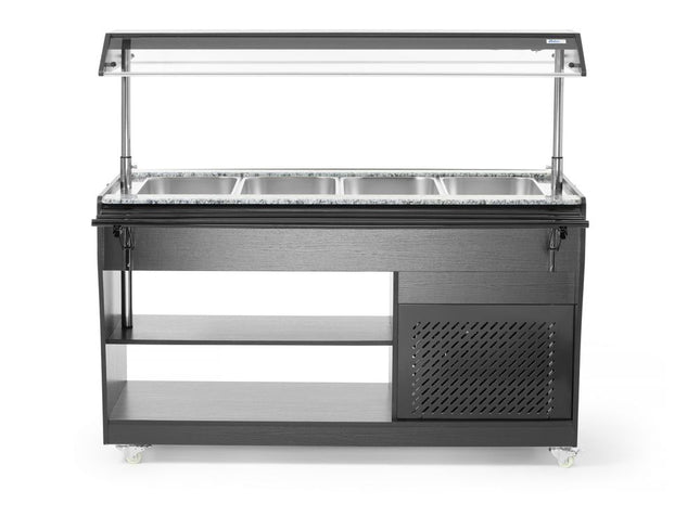 Saladebuffet display, Arktic, GN 1/1, 220-240V/170W, 1490x765x(H)1370mm
