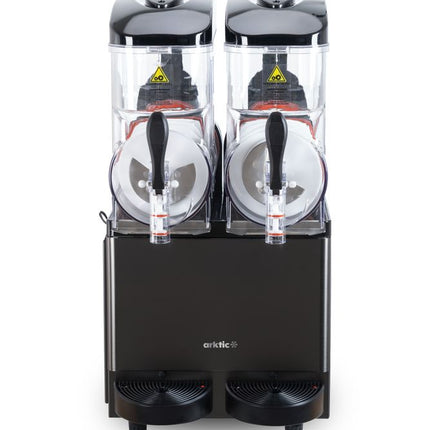 Slushmachine 2x12L, Arktic, 24L, Zwart, 220-240V/710W, 415x507x(H)810mm