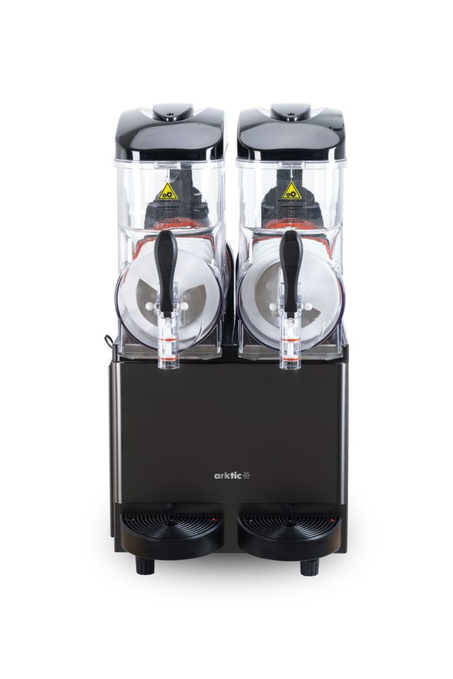 Slushmachine 2x12L, Arktic, 24L, Zwart, 220-240V/710W, 415x507x(H)810mm