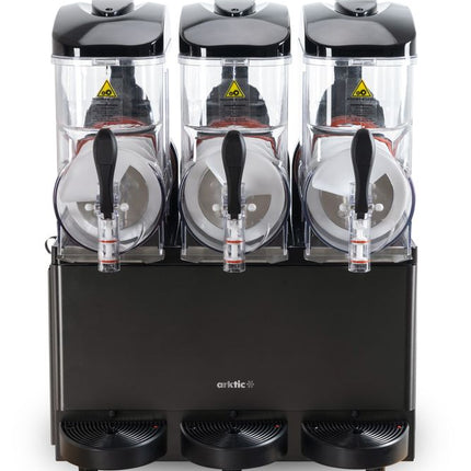 Slushmachine 3x12 L, Arktic, 36L, Zwart, 220-240V/1080W, 610x490x(H)775mm