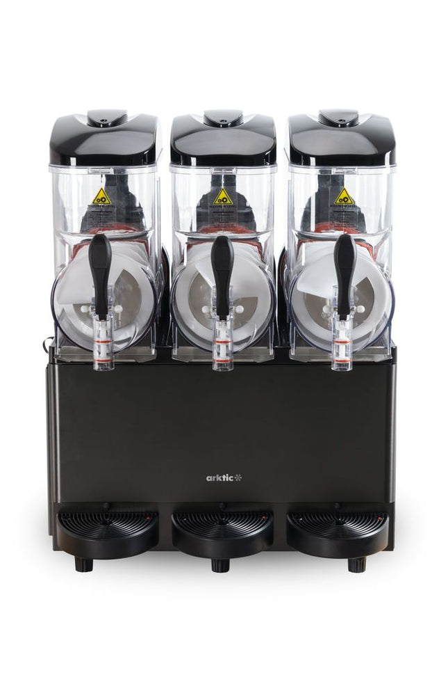 Slushmachine 3x12 L, Arktic, 36L, Zwart, 220-240V/1080W, 610x490x(H)775mm