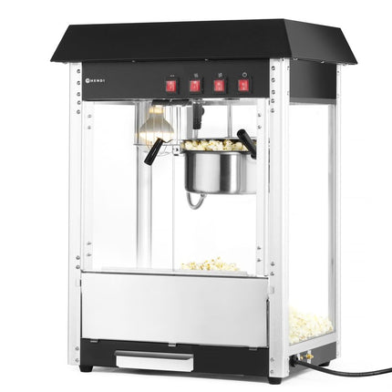 Popcornmachine, HENDI, Zwart, 230V/1500W, 574x420x(H)778mm