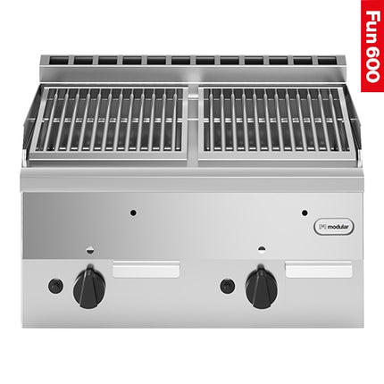Lavasteen grill 2-zones