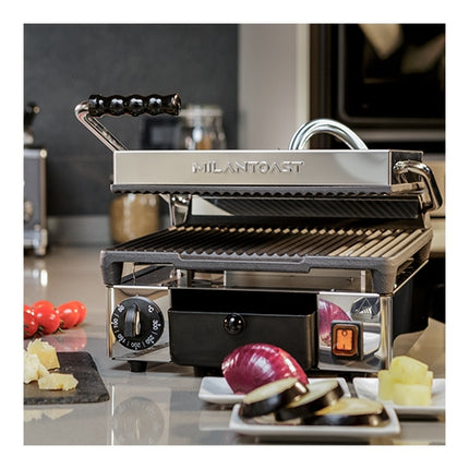 Contactgrill geribbeld-geribbeld