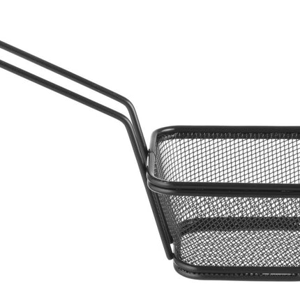 Frituurmandjes miniaturen stapelbaar zwart, HENDI, 105x90x(H)60mm