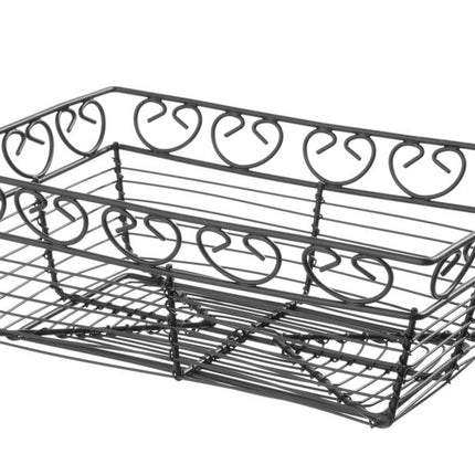 Draadmandje deco rechthoekig, HENDI, 230x150x(H)80mm