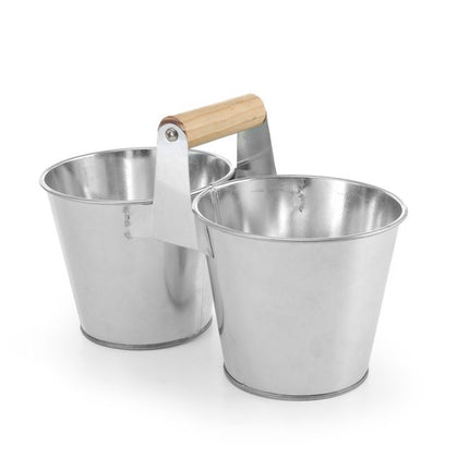 Dubbele emmer met handvat, HENDI, 250x125x(H)105mm