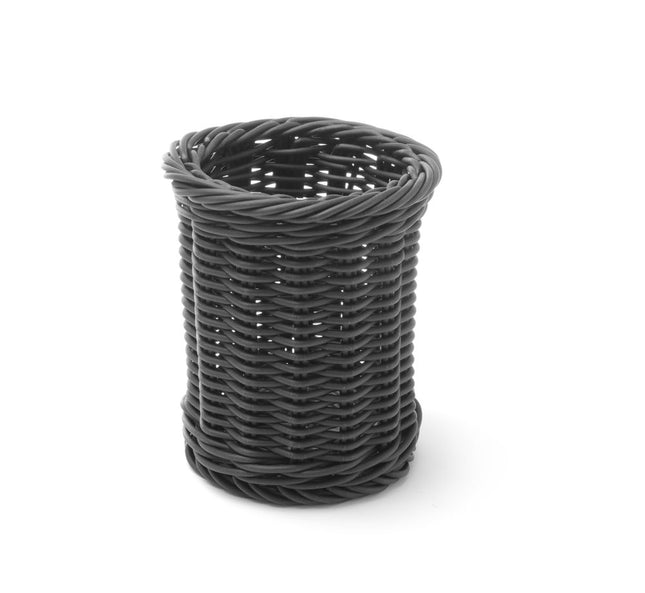 Bestekmand, HENDI, Zwart, âŒ€100x(H)120mm