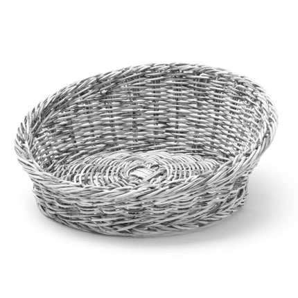 Broodmand rond schuin aflopend, HENDI, Lichtgrijs, âŒ€310x(H)120mm