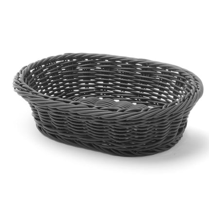 Broodmand ovaal, HENDI, Zwart, 250x190x(H)65mm