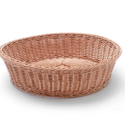 Broodmand rond, HENDI, Bruin, âŒ€400x(H)90mm