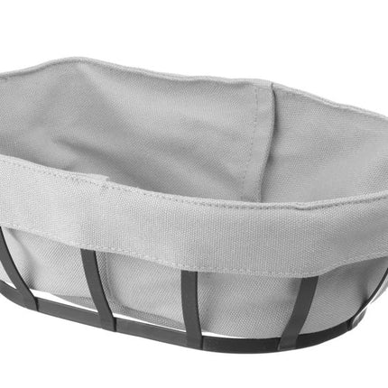 Broodmandje met zak, HENDI, ovaal, 250x160x(H)75mm
