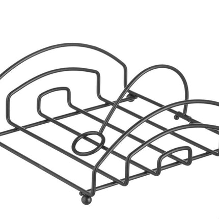 Servettenhouder zwart, HENDI, 205x210mm