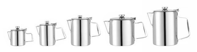 Koffie-/ theekan met deksel, HENDI, 1,4L, 126x(H)185mm