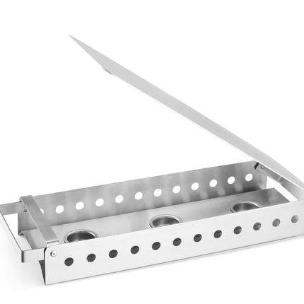 Bordenwarmer met 3 kaarsenhouders, HENDI, 450x180x(H)65mm