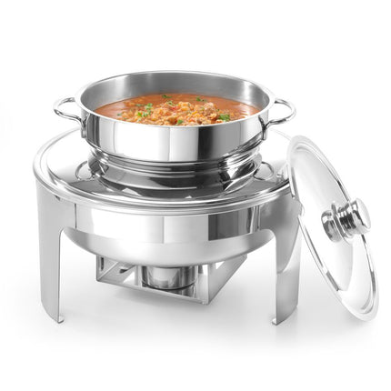 Soep chafing dish mirror finish, HENDI, Profi Line, 10L, âŒ€420x(H)380mm