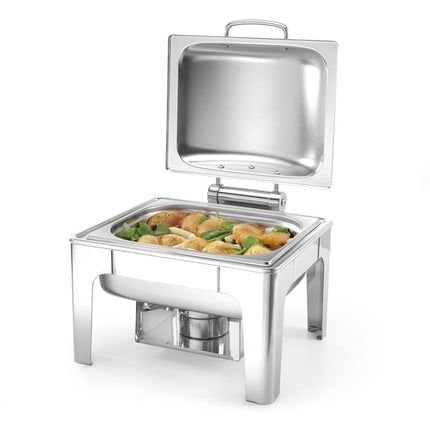 Chafing dish GN 1/2 satin finish, HENDI, Profi Line, 4L, 365x370x(H)280mm