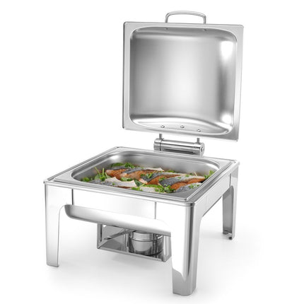 Chafing dish GN 2/3 satin finish, HENDI, Profi Line, 6L, 395x430x(H)290mm