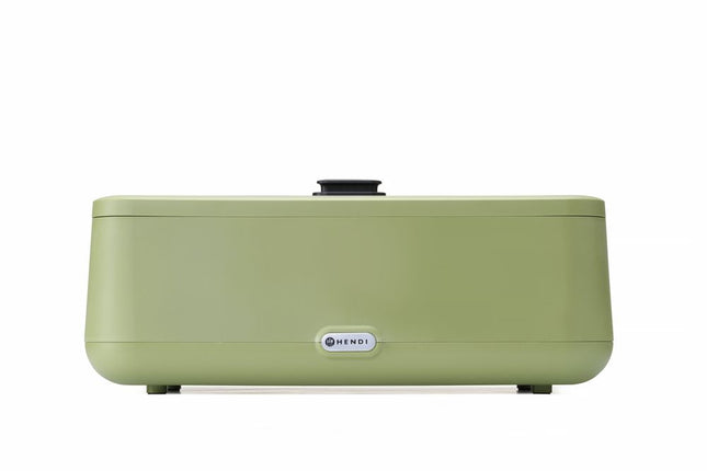 Chafing dish UNIQ, HENDI, designed by Robert Bronwasser, Groen, 220-240V/700W, 607x402x(H)245mm