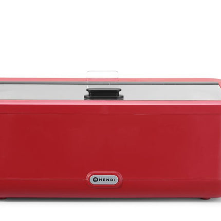 Chafing dish UNIQ, HENDI, designed by Robert Bronwasser, Rood, 220-240V/700W, 607x402x(H)245mm