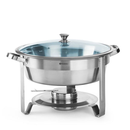 Chafing dish - rond, HENDI, Kitchen Line, 3,5L, âŒ€390x(H)270mm