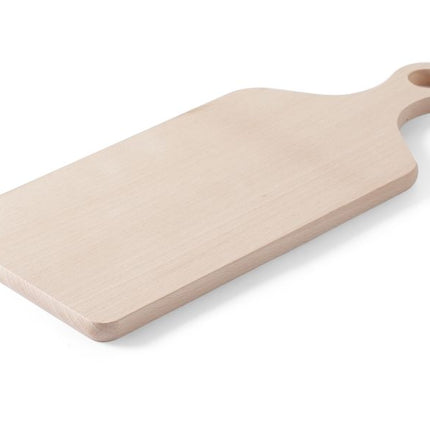 Snijplank met greep, HENDI, Hout licht, 390x160mm