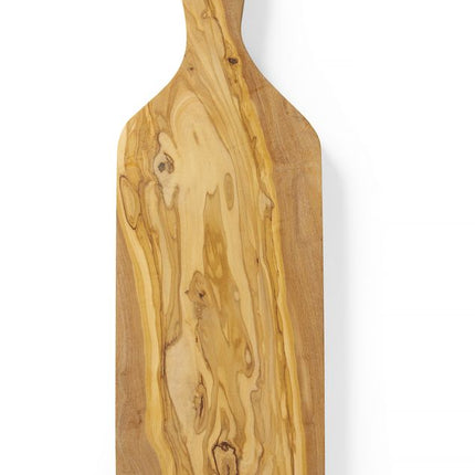 Serveerplank met handvat, olijfhout, HENDI, 400x140x(H)18mm
