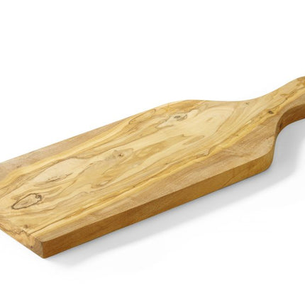 Serveerplank met handvat, olijfhout, HENDI, 400x140x(H)18mm