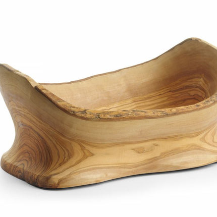 Decoratieve kom olijfhout, HENDI, 365x200x(H)290mm
